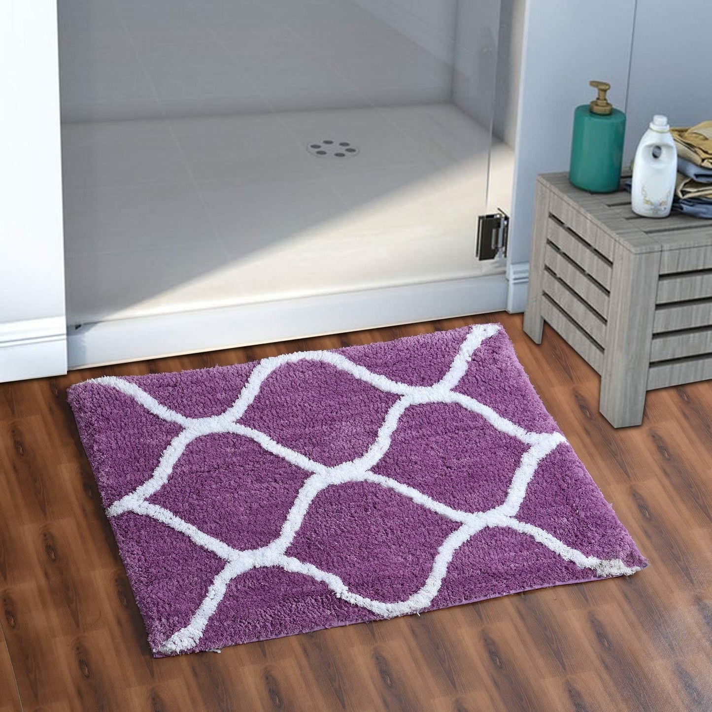 Floor Mats: Glorious Super Soft Microfiber Designer Anti Slip Bathmat