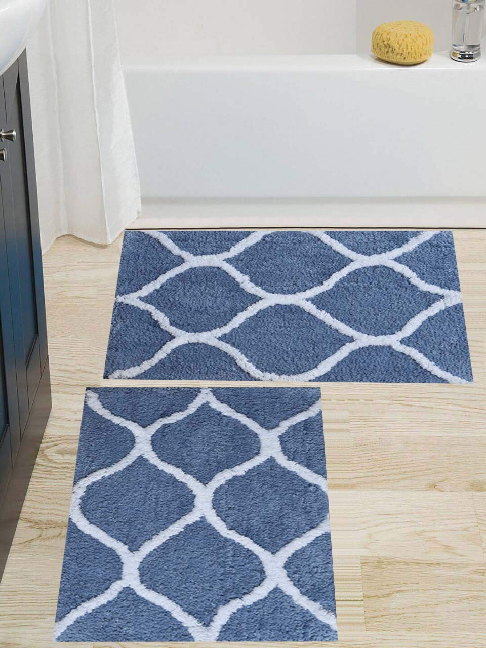 Floor Mats: Glorious Super Soft Microfiber Designer Anti Slip Bathmat