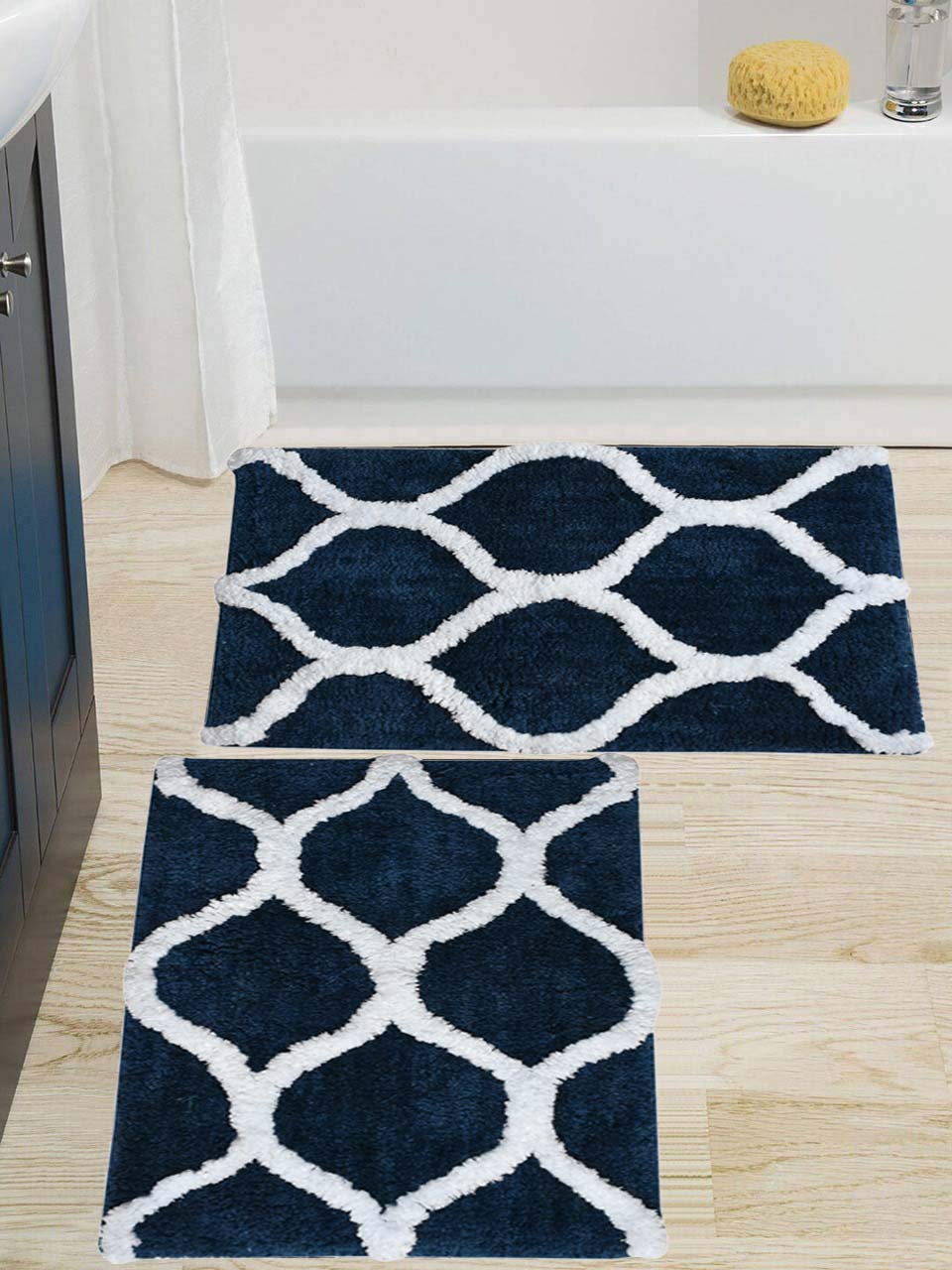 Floor Mats: Glorious Super Soft Microfiber Designer Anti Slip Bathmat