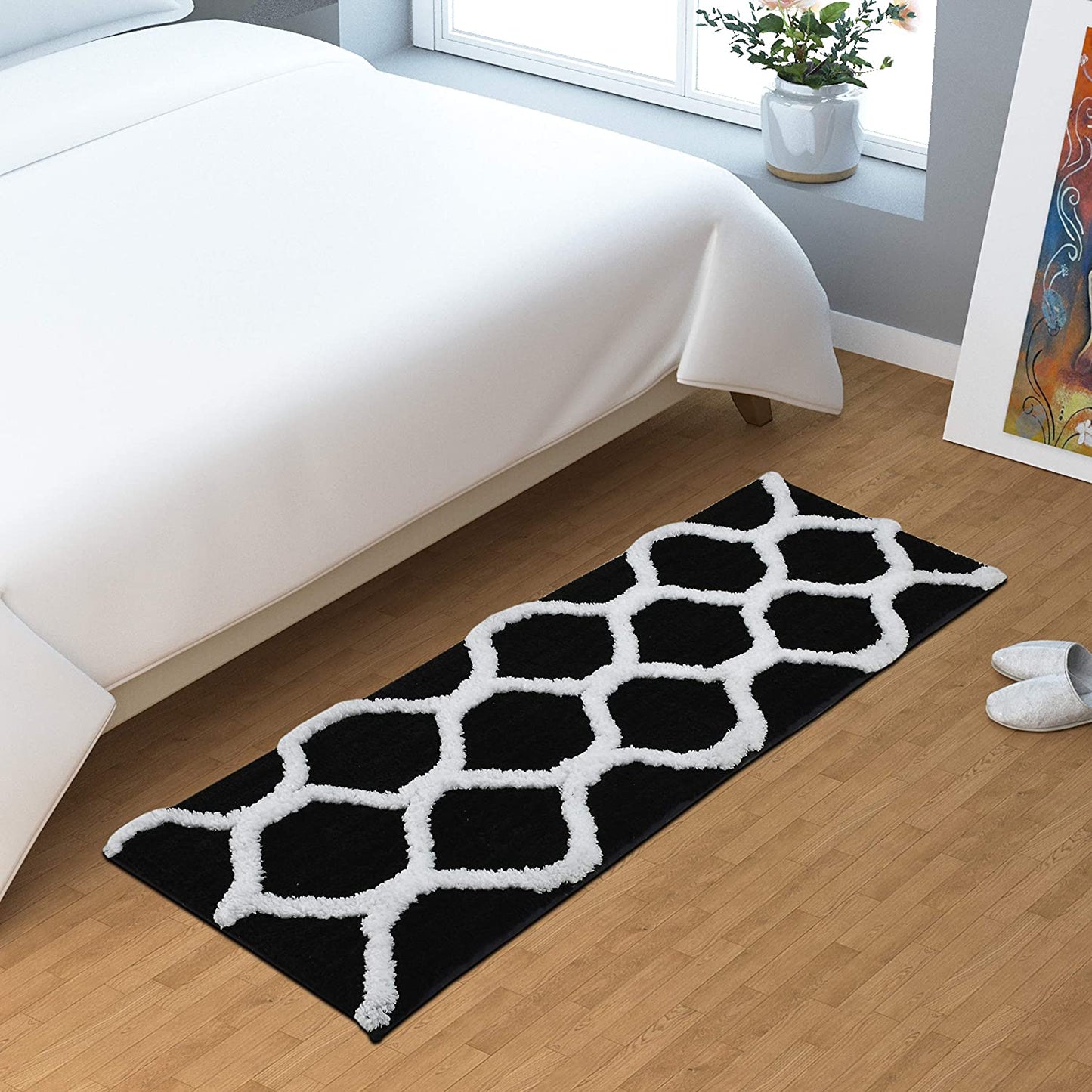 Floor Mats: Glorious Super Soft Microfiber Designer Anti Slip Bathmat