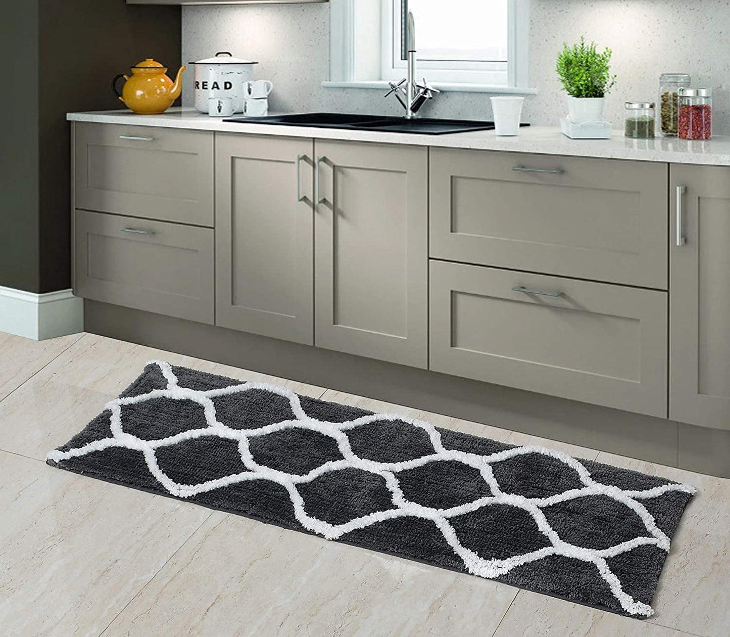 Floor Mats: Glorious Super Soft Microfiber Designer Anti Slip Bathmat