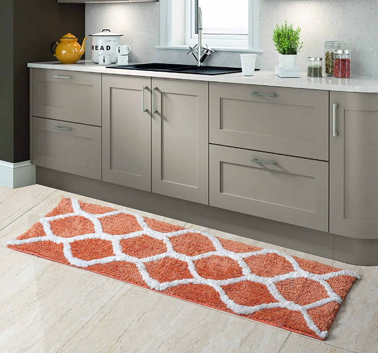 Floor Mats: Glorious Super Soft Microfiber Designer Anti Slip Bathmat