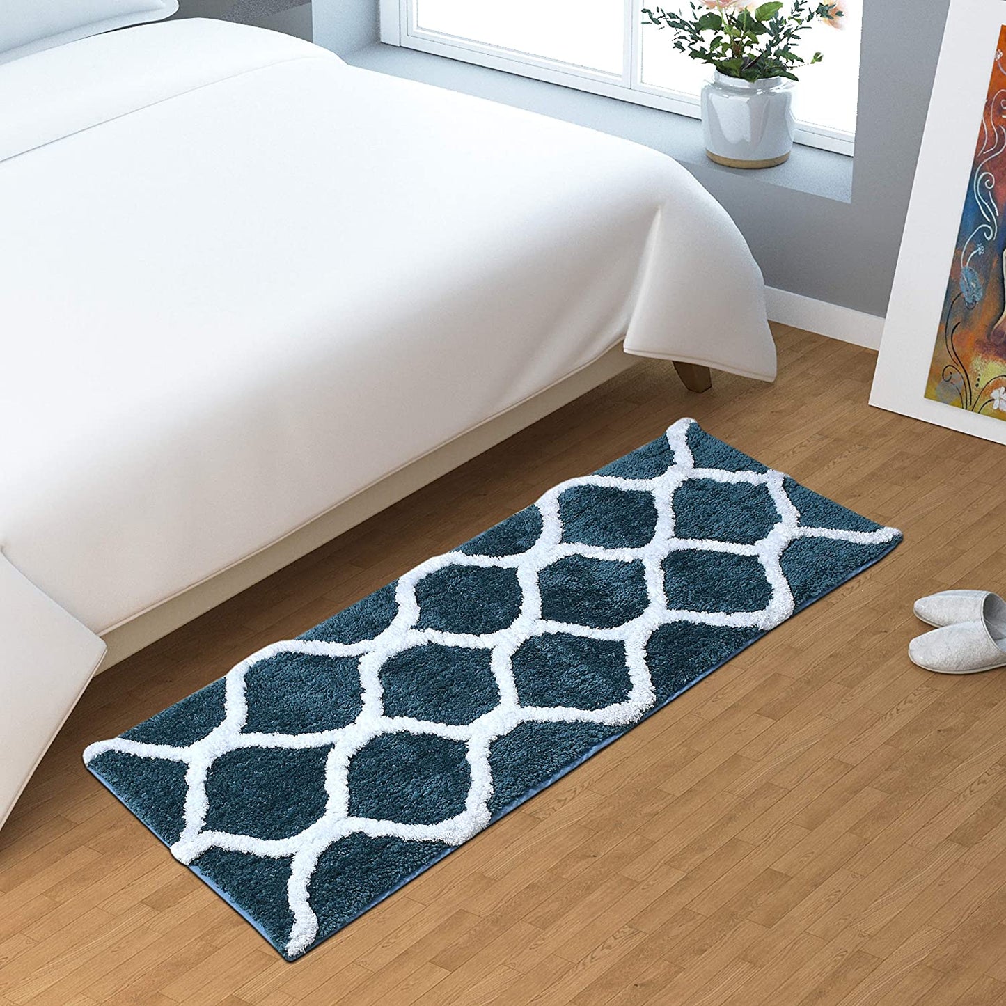 Floor Mats: Glorious Super Soft Microfiber Designer Anti Slip Bathmat