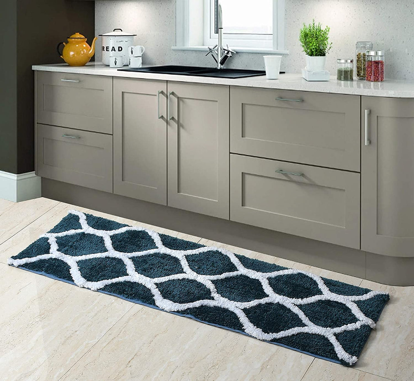 Floor Mats: Glorious Super Soft Microfiber Designer Anti Slip Bathmat