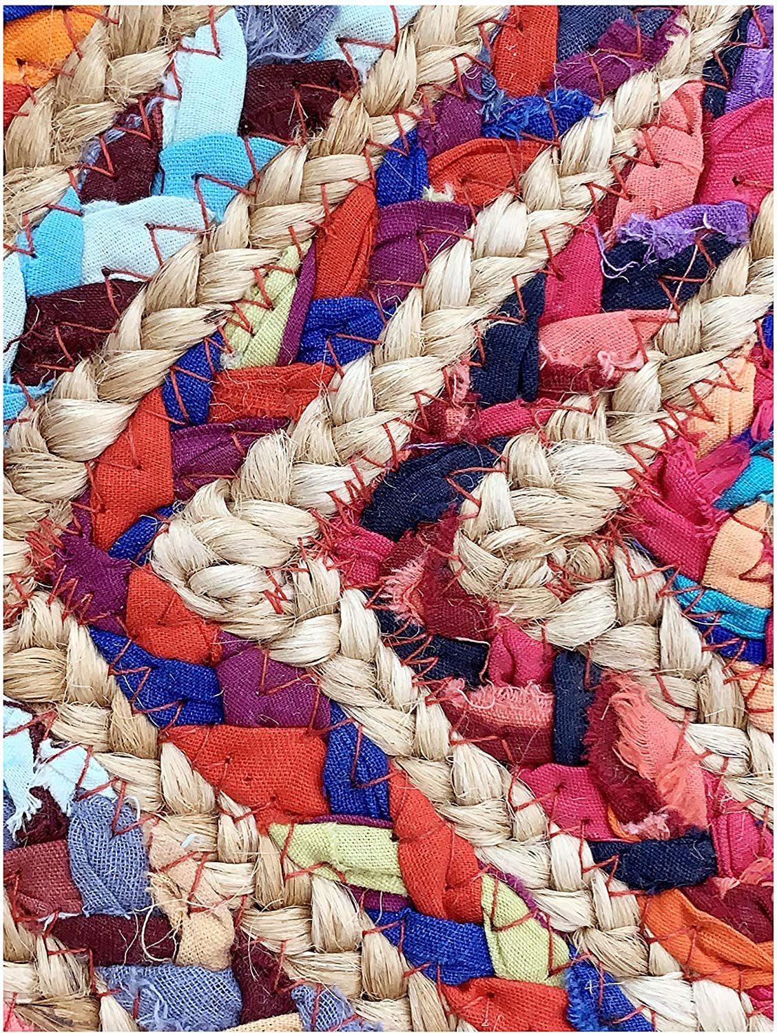 Floor Mats: Jute Braided Natural Carpets Hand Woven & Reversible for Living Room