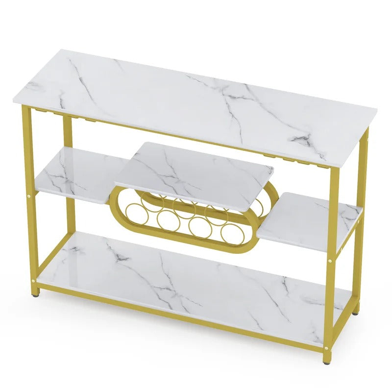 Display Unit: Floor Wine Bottle & Glass Rack