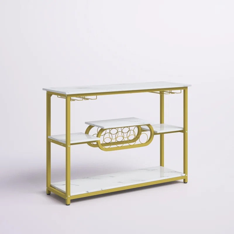 Display Unit: Floor Wine Bottle & Glass Rack