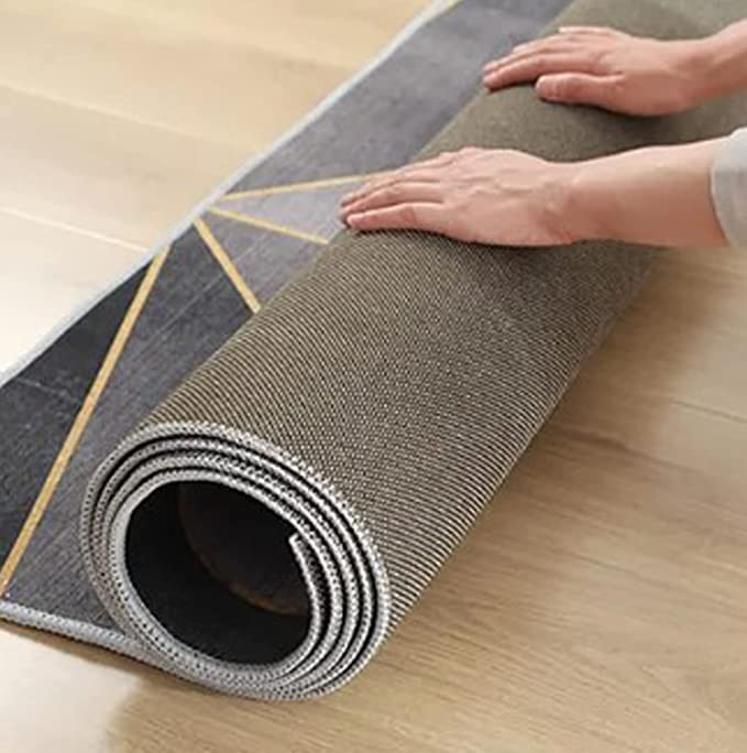 Carpets: Flower Printed Floor Mats Anti-Skid Washable Carpet