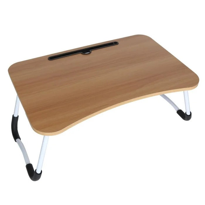 Folding Table: 24'' Circular Portable Folding Study Table Cum Laptop Table