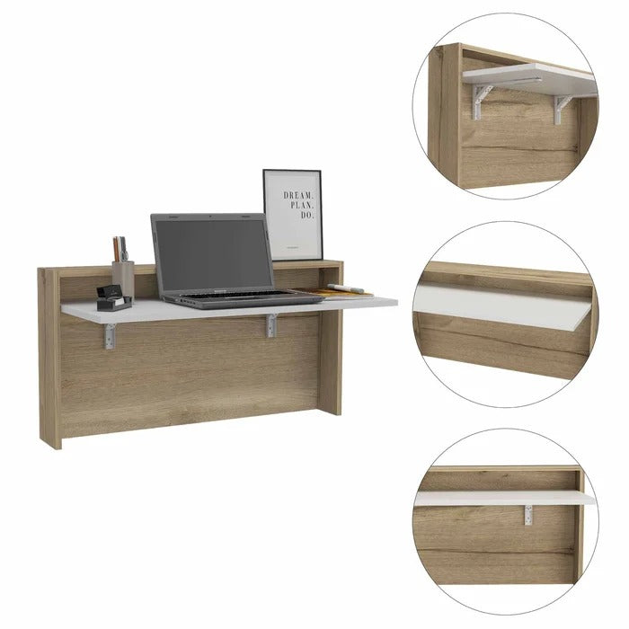 Folding Table: Floating Desk Cum Folding Study Table for Home, Office