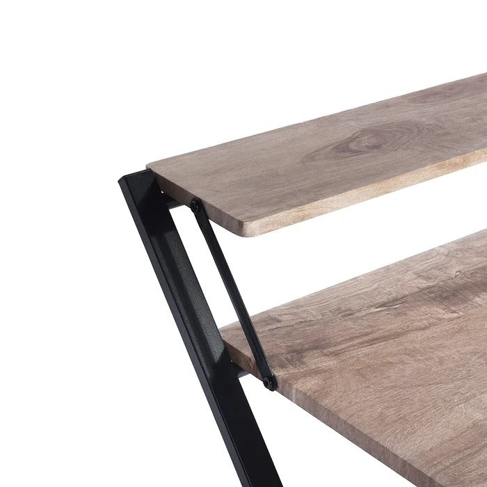 Folding Table: Oak Finished Folding Study Table