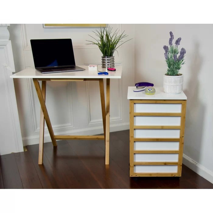 Folding Table: White Computer Desk, Folding Study Table