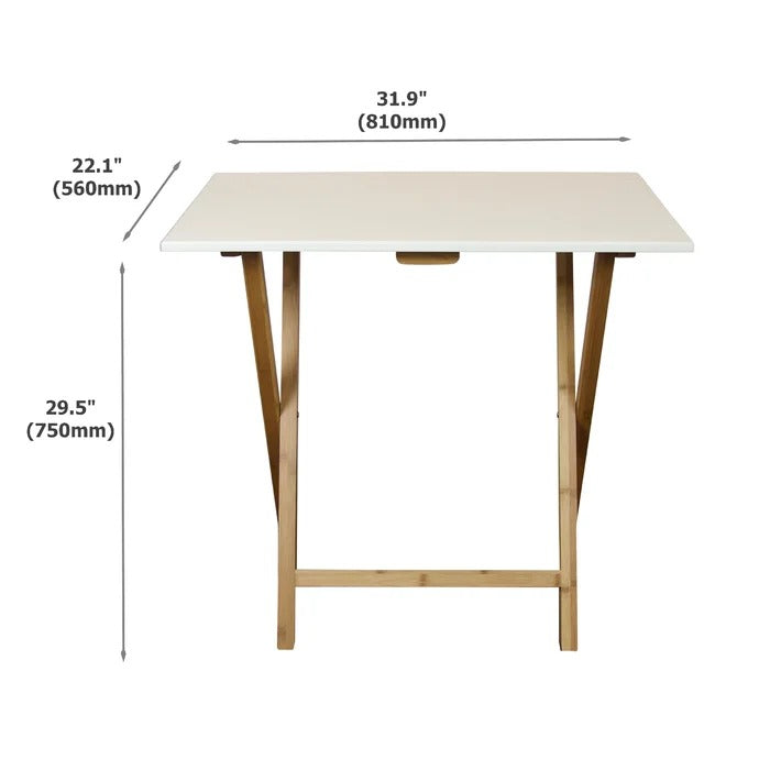 Folding Table: White Computer Desk, Folding Study Table