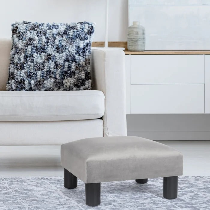 Foot Stool: 15.7'' Wide Square Footstool Ottoman