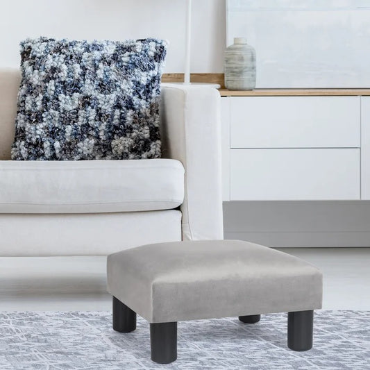 Foot Stool: 15.7'' Wide Square Footstool Ottoman