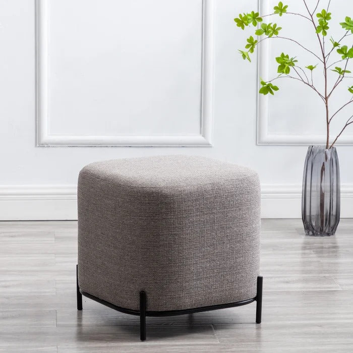 Foot Stool: 16.5'' Wide Square Cube Ottoman