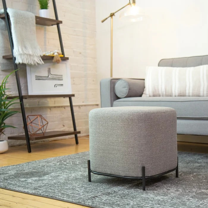 Foot Stool: 16.5'' Wide Square Cube Ottoman