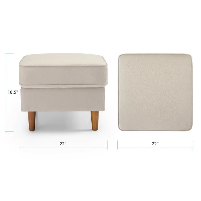 Foot Stool: 22'' Wide Square Standard Ottoman