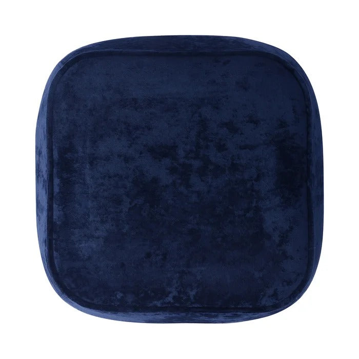 Foot Stool: 23.6'' Wide Velvet Square Cocktail Ottoman