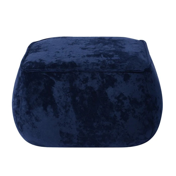 Foot Stool: 23.6'' Wide Velvet Square Cocktail Ottoman