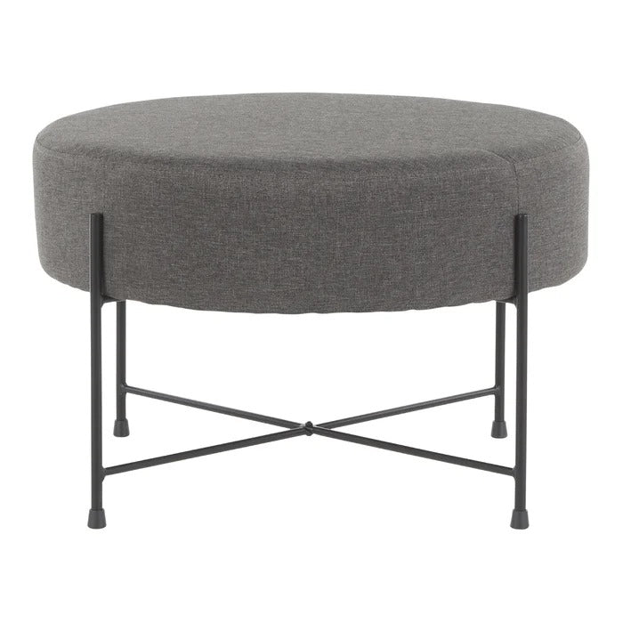 Foot Stool: 23'' Wide Round Standard Ottoman