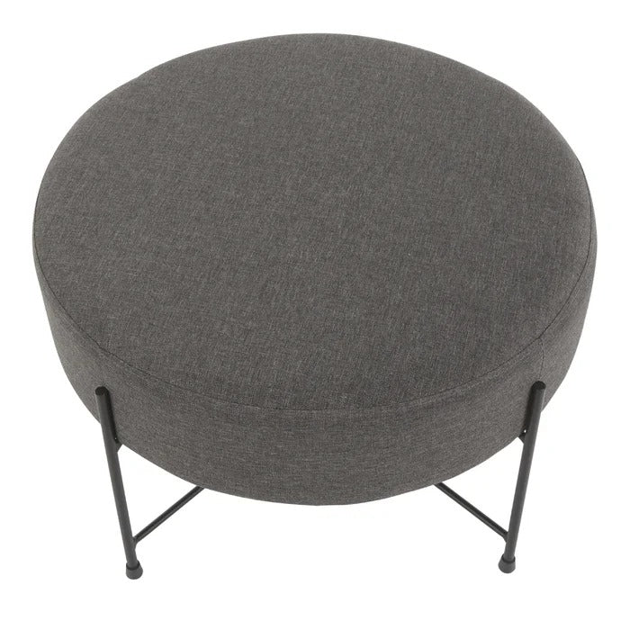 Foot Stool: 23'' Wide Round Standard Ottoman