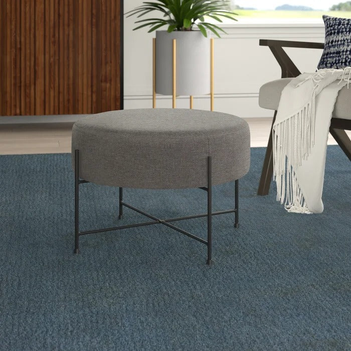 Foot Stool: 23'' Wide Round Standard Ottoman