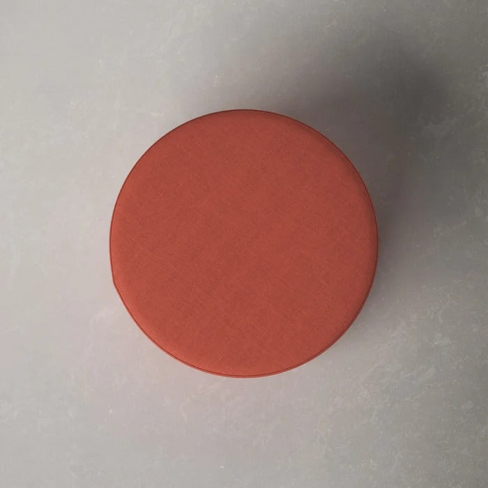 Foot Stool: 24'' Wide Round Cocktail Ottoman