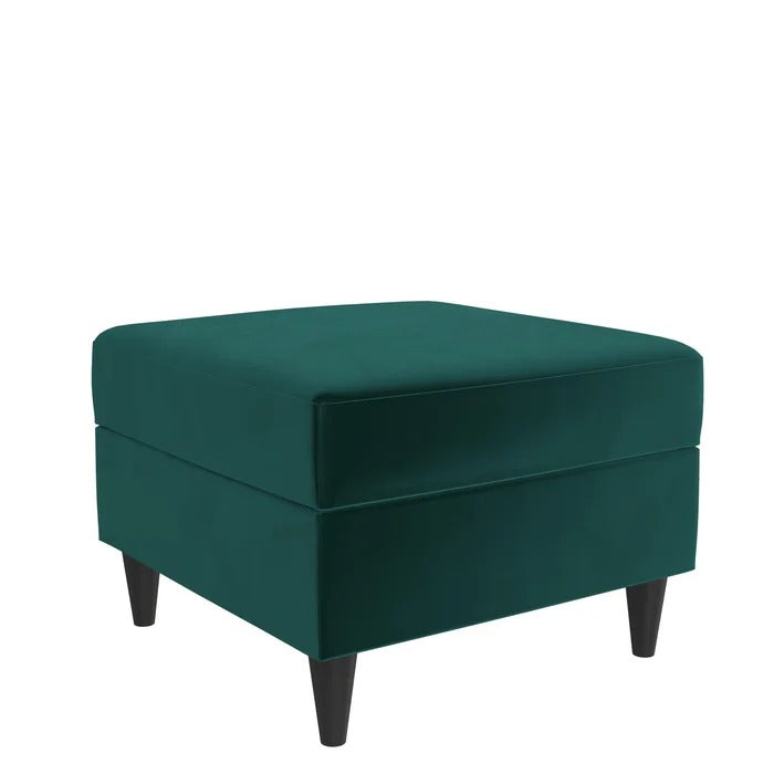 Foot Stool: 24'' Wide Square Storage Ottoman with Storage