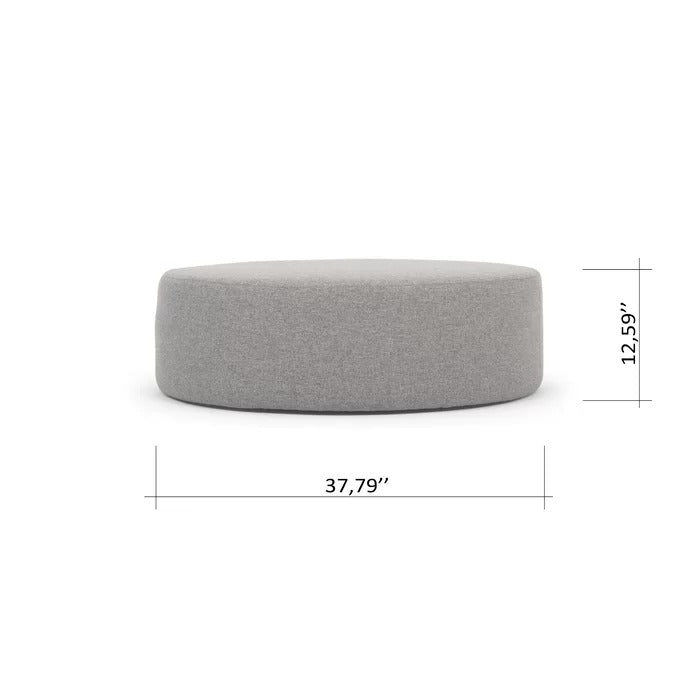 Foot Stool: 37.79'' Wide Round Cocktail Ottoman