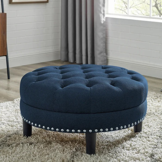 Foot Stool: 30'' Wide Ottoman