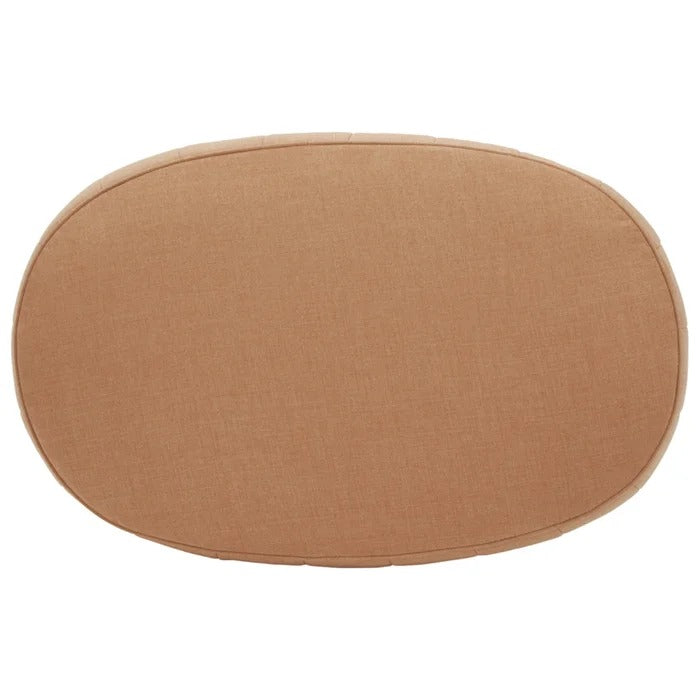 Foot Stool: 41'' Wide Velvet Oval Cocktail Ottoman