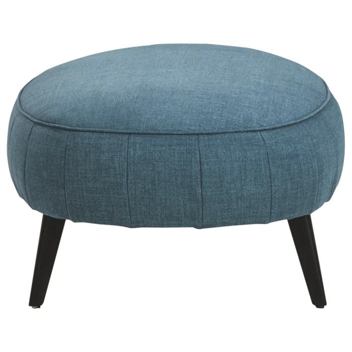 Foot Stool: 41'' Wide Velvet Oval Cocktail Ottoman