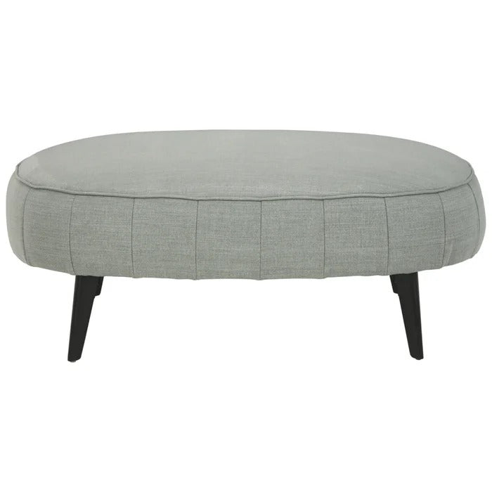 Foot Stool: 41'' Wide Velvet Oval Cocktail Ottoman