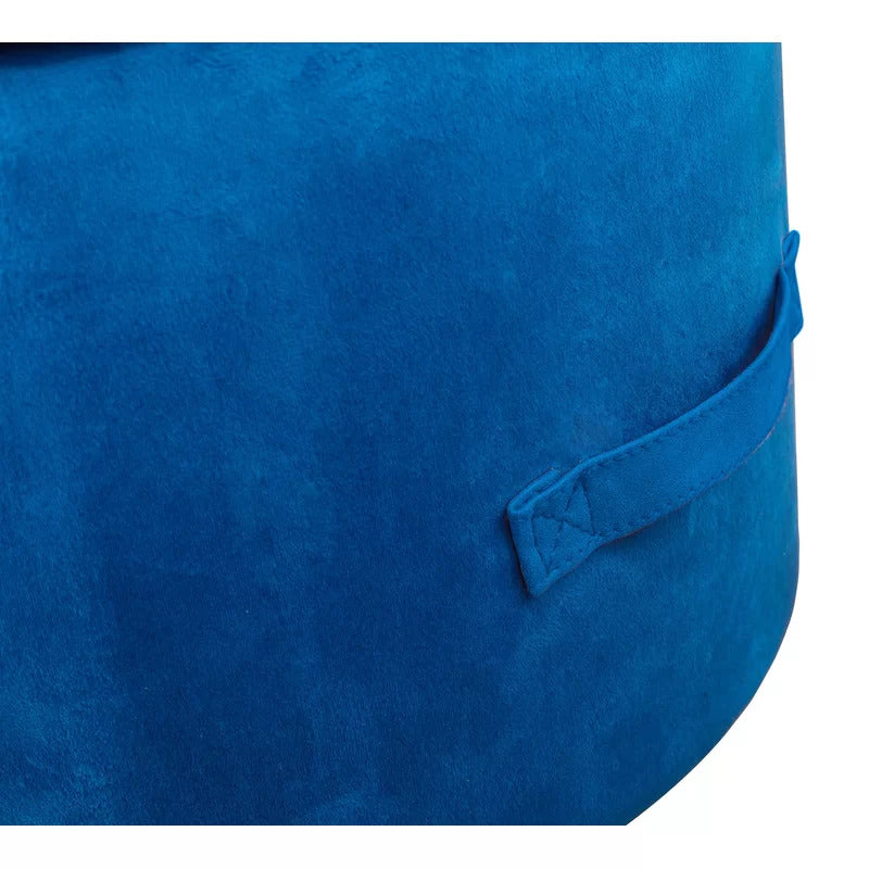 Foot Stool : Velvet Tufted Round Pouf Ottoman