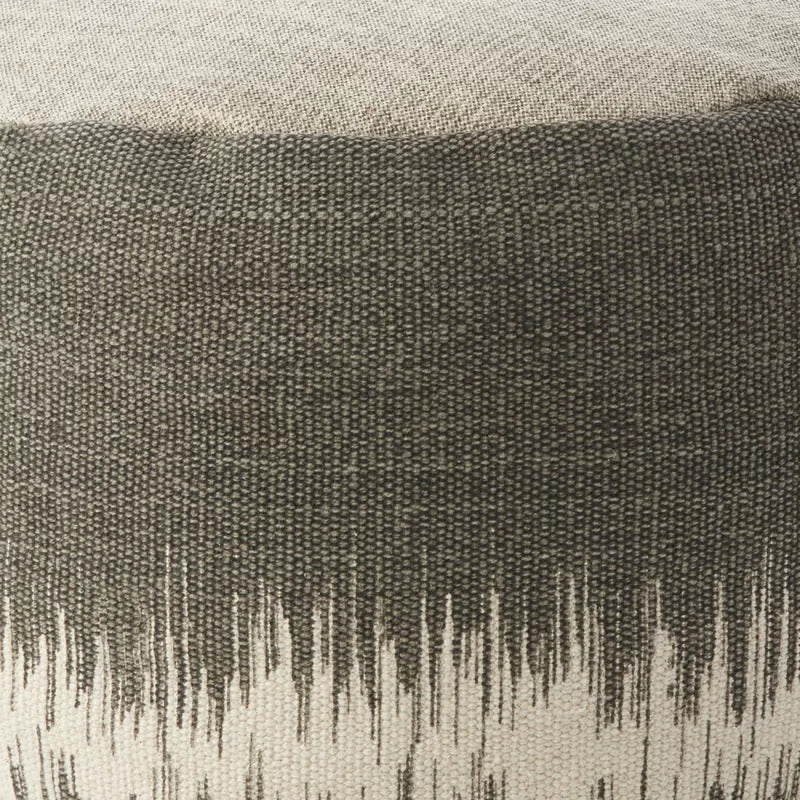 Foot Stool : Round Abstract Pouf Ottoman