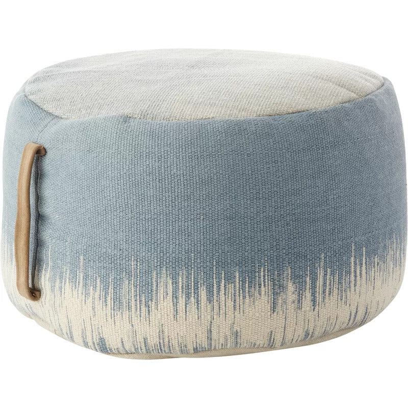 Foot Stool : Round Abstract Pouf Ottoman