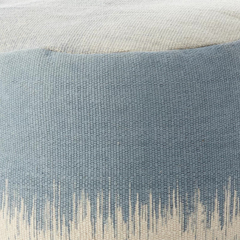 Foot Stool : Round Abstract Pouf Ottoman