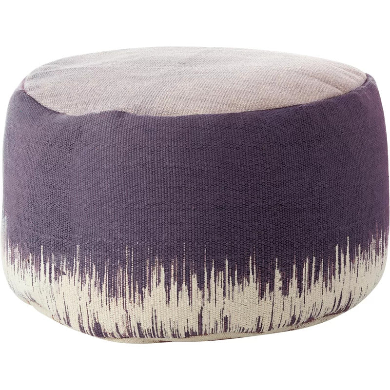 Foot Stool : Round Abstract Pouf Ottoman