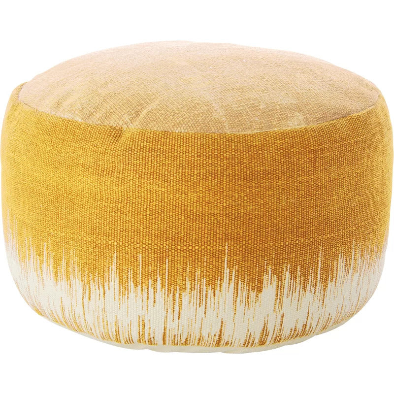 Foot Stool : Round Abstract Pouf Ottoman