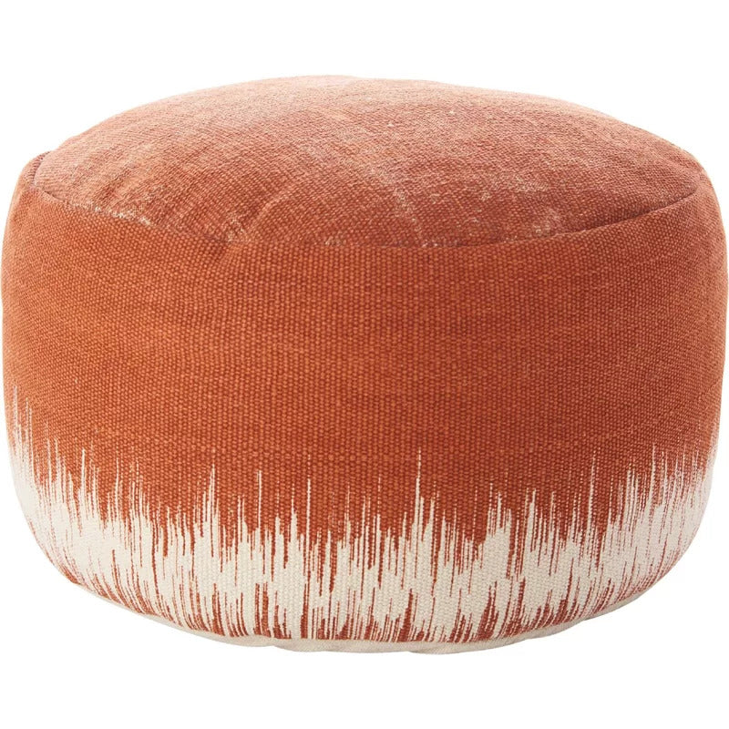 Foot Stool : Round Abstract Pouf Ottoman