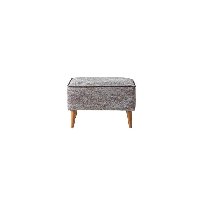 Foot Stool: Square Geometric Pouf Ottoman