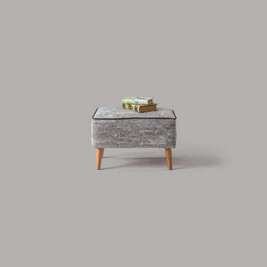 Foot Stool: Square Geometric Pouf Ottoman