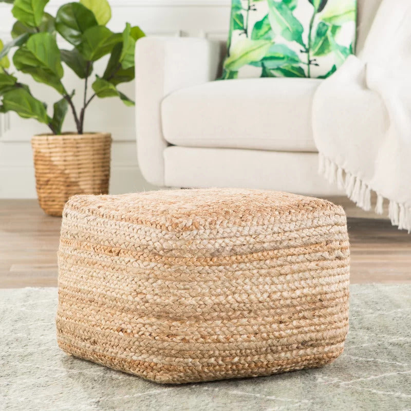 Foot Stool : Square Pouffe Ottoman