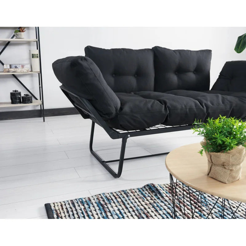 Futon: 66'' Wide Convertible Sofa