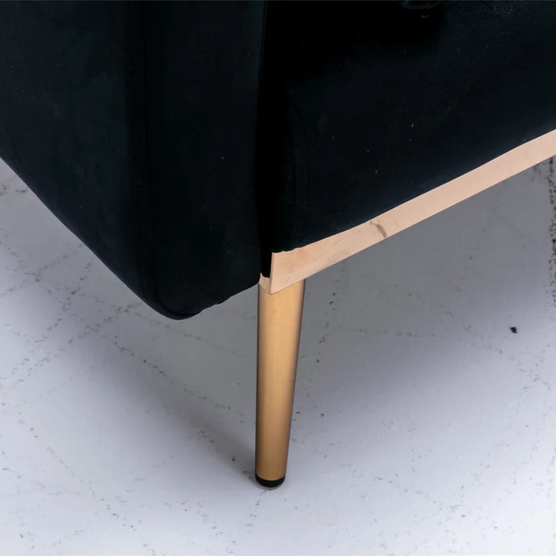 Futon: 68.5'' Wide Velvet Convertible Sofa