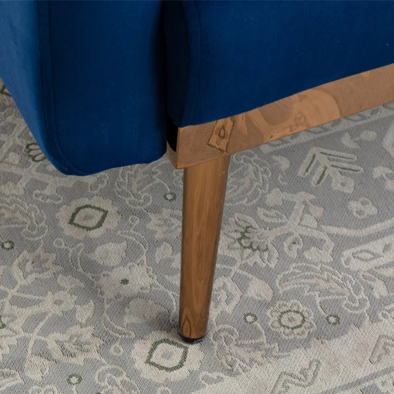 Futon: 68.5'' Wide Velvet Convertible Sofa