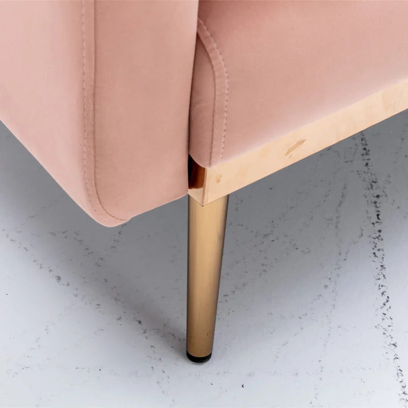 Futon: 68.5'' Wide Velvet Convertible Sofa