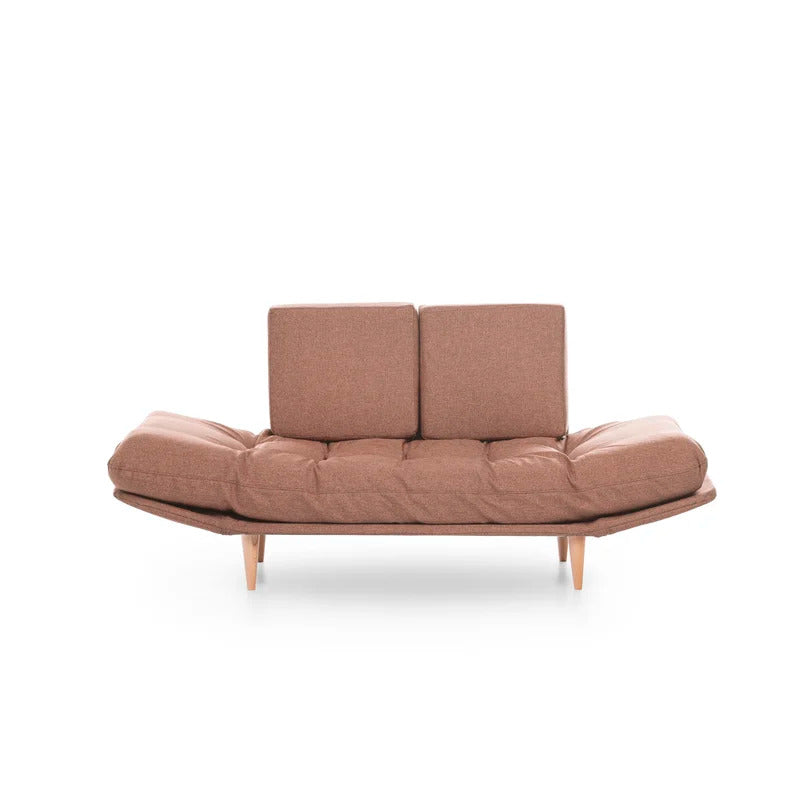 Futon: 72" Wide Back Convertible Sofa