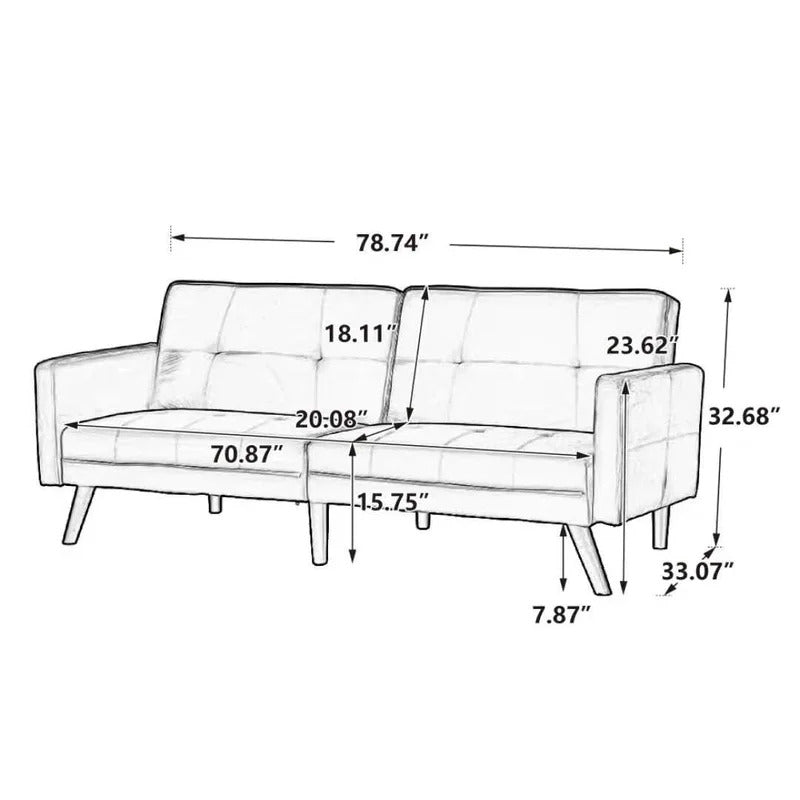 Futons: Futon Sofa Bed Convertible Sleeper Sofa
